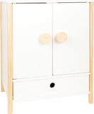 small foot - Doll's Wardrobe "Little Button" - Wooden Toy - Beige