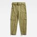 G-Star High Paperbag Pant wmn Dames Joggingbroeken Katoen 88% W25 Smoke Olive
