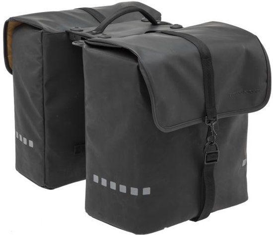 New Looxs Odense Double - 39L Double Pannier - Black - Racktime - E-Bike Compatible