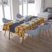 Bonamaison Tafelkleed, Anti-Mold, Sneldrogend, Waterdicht, 100% Polyester Tafellaken, Bruine tinten, 140 x 200 Cm