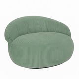 Bananair - Zitzak XXL - Afneembare hoes - Ribfluweel - Zitzak Volwassenen & Tieners - 110x100 cm - Groen