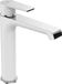 Laveo BADLAND Wastafelmengkraan, hoog model LARGO, wit-zilver, met click-clack bediening