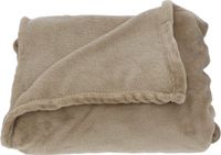 Merkloos Fleece Plaid - 180x220 cm - Taupe