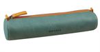 Rhodia Etui - Zachte Schooletui - Kunstleer - Rond - 5x21,5 cm - Aquablauw