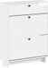 vidaXL Schoenenkast EDE 78 x 24 x 103 cm Bewerkt hout Hoogglans Wit