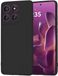 Techsuit Hoesje geschikt voor Motorola Edge 60 Pro - Soft Flex Silicone Back Cover - Black