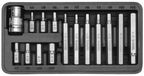 Yato - Jeu de douilles à six pans creux - HEX 15 pièces - Acier S2 - 30mm/75mm