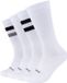 Camano unisex tennissokken, Comfort OCS-slogan, 4-pack, biologisch katoen, gewatteerde zool, sportsokken, verstevigde hiel en teen.