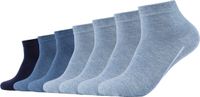 Camano Sokken 7-pak Blauw Gestreept Katoen Unisex 35-38