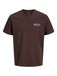 JACK & JONES Shirt bruin / wit