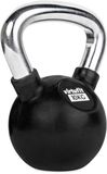 VirtuFit Kettlebell - Rubber/Chroom - 10 kg