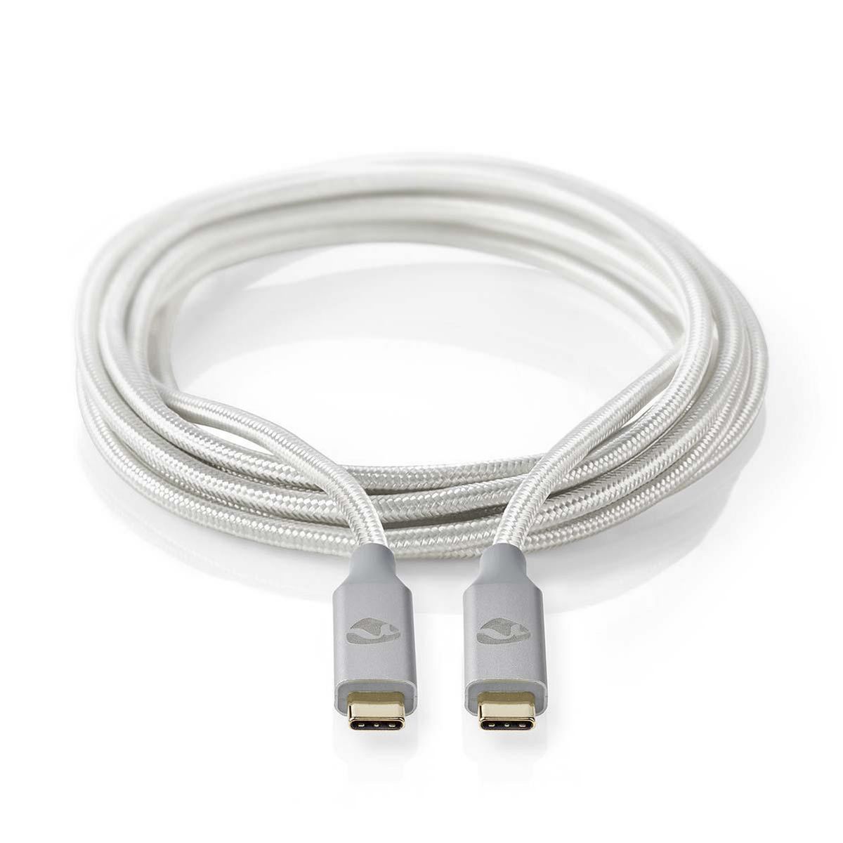 Nedis CCTB64020AL20 USB-kabel 2m zilver
