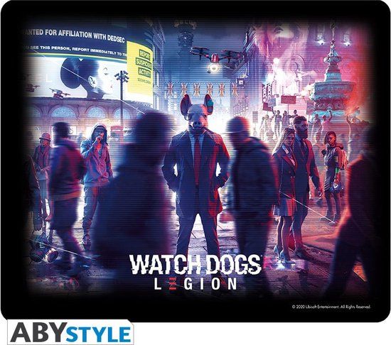 ABYSTYLE Watch Dogs Legion - Legion Group Muismat - Bureaumat - Plastic - Veelkleurig