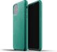 Mujjo - Étui en cuir intégral iPhone 11 vert
