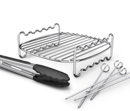 Philips Airfryer Accessory Kit - Compatible with 6.2L, 8.3L & 9L Models - Stainless Steel