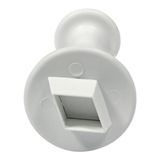 PME MD163 uitsteekvormpjes, diamantdesign, groot, kunststof, wit 9 x 2 x 9 cm
