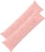 vidaXL Kussensloop 2 stuks Roze 40 x 145 cm Nep Konijnenbont