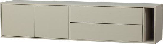 vtwonen Settle Down TV-meubel - Grenenhout - Dust - 45x200x44