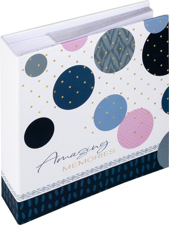 Walther Design Amazing Memories Memo Album - Blue - 200 Photos 10x15cm