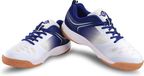 Nivia HY-Court 2.0 Badminton Shoes - White/Blue - Men's Size 44