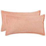 vidaXL - Kussensloop - 2 stuks - Roze - 40 x 70 cm