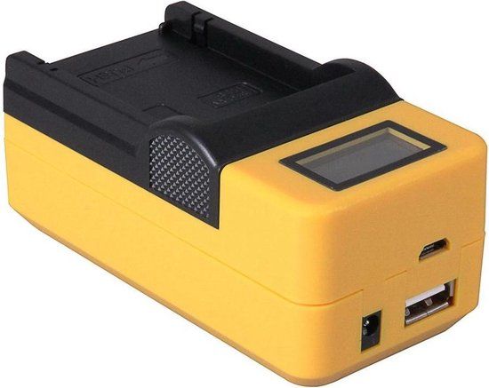 Huismerk LP-E6 / LP-E6N USB Lader voor Canon met LCD Scherm