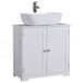 Bath Vida Priano Wastafelonderkast voor badkamer, staande kast, wastafelonderkast, wit, 60 x 60 x 30 cm