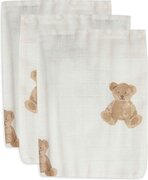 Jollein Washandje Hydrofiel Teddy Bear - 3 Stuks