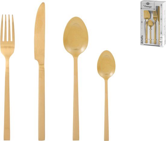 Amefa 3206125 bestekset 16 stuk(s) Goud