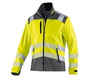 KÜBLER PSA REFLECTIQ 15078427 Hi Vis Reflecterend Softshell Werkjas HEREN Veiligheidsjas Geel Antraciet - Winddicht
