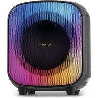 PRIXTON Jaia draagbare luidspreker met Bluetooth, 1 Microfooningang, Vermogen 40 W, BASS Effect, Voice Cut Functie, Zwart