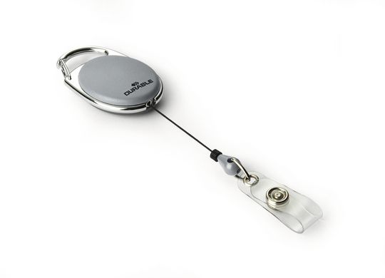 Durable DB80617 - Badges & badgehouders - grijs - metaal - 10 stuks