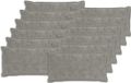 vidaXL - Kussensloop - 12 stuks - Lichtgrijs - 40 x 80 cm