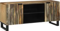 vidaXL TV-meubel 105 x 33 x 46 cm Bruin Bewerkt Hout