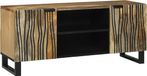 vidaXL TV-meubel 105 x 33 x 46 cm Bruin Bewerkt Hout