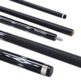 POWERGLIDE Een 2-delige Pool Cue Stick | Luxe Carbon | Carbon Fibre & Fiberglass | Ultra gladde glanzende lederen grip | volledige grootte