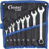 Condor Ringsleutel Set 6-19 mm, 8 Stuks - Chroom Vanadium