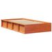 vidaXL Bedframe, bruine was, 90 x 190 cm, massief grenenhout