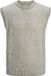 JACK&JONES JJSOHO OLLIE KNIT VEST Heren Gebreide truien Lichtgrijs Melange XS