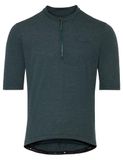 VAUDE Kuro HZ Tricot Fietsshirt Heren XL deep pond Korte mouw Polyester/Lyocell