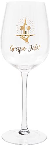 Grappig Maturi 'Grape Job' Humoristische Wijnglas, 420ml