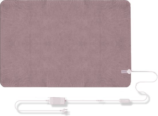 Inko I-S10501R - Elektrische Boven Deken - Premium Microfiber - 100% Polyester - 4 Standen - 35-55 graden - 1 Persoons - Roze Hout