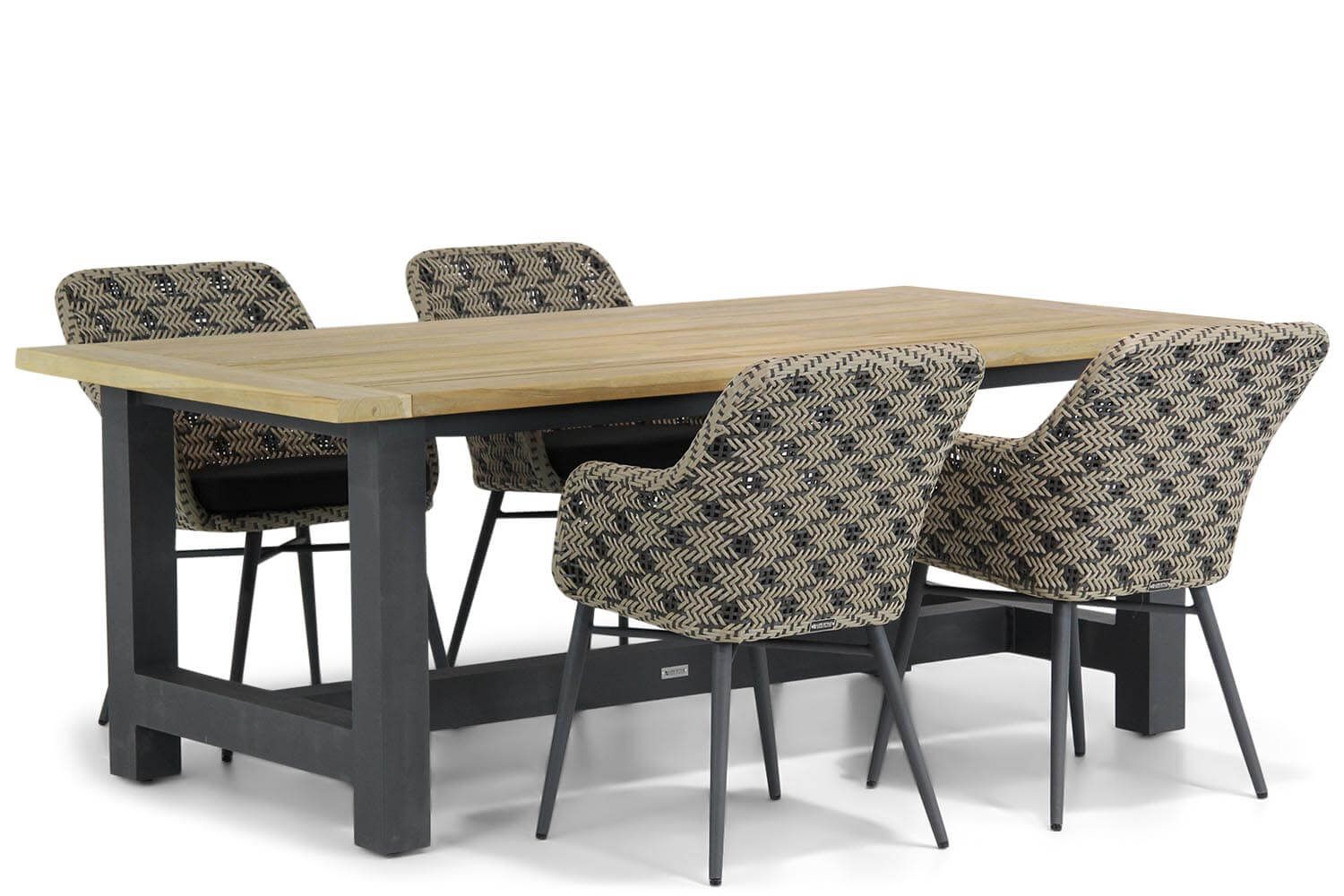 Lifestyle Garden Furniture Crossway/San Francisco 200 cm dining tuinset 5-delig