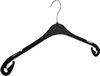 Le Kledinghanger Gigant - Cintre - Adultes - T47 - 20 Pièces - Cintre pour chemisier - Cintre pour chemise - Plastique - Noir - Pinces pour jupe - 47 cm - Cintre - Série T (T47_00/20)