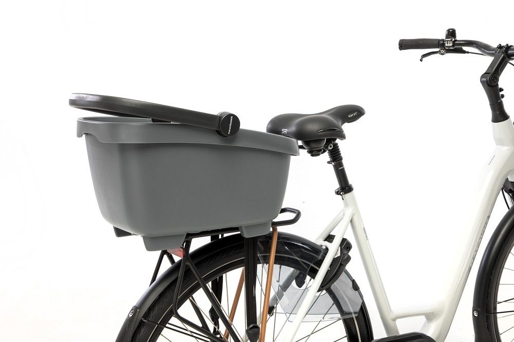 New Looxs Clipper - Fietsmand voor Honden - Antraciet - MIK-Systeem