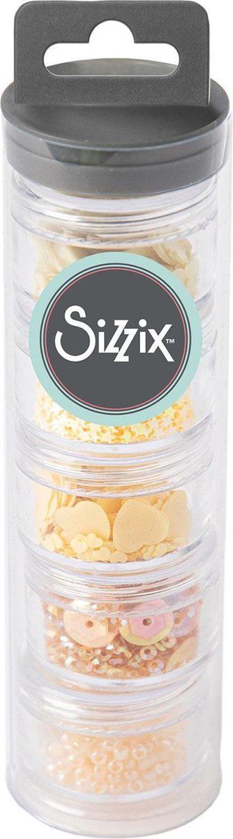 Sizzix Sequins & Beads - limoncello - 5 stuks