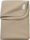 Meyco Baby Jacquard Ledikant Deken - Flannel - Taupe - 100x150cm