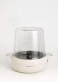 CREATE POPCORN MAKER STUDIO Popcornmaker met botersmelter, Wit, 5 min, 500 W