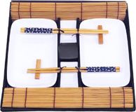 Set de sushi en mélamine japonaise sans marque - set de sushi de qualité