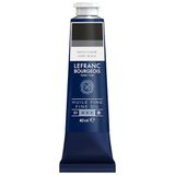 Lefranc Bourgeois 301799 Fijne olieverf van uitstekende kwaliteit, lichtecht met een gelijkmatige consistentie, tube van 40 ml, ideaal voor spieraammen, canvas, schilderbord - Ivoor zwart